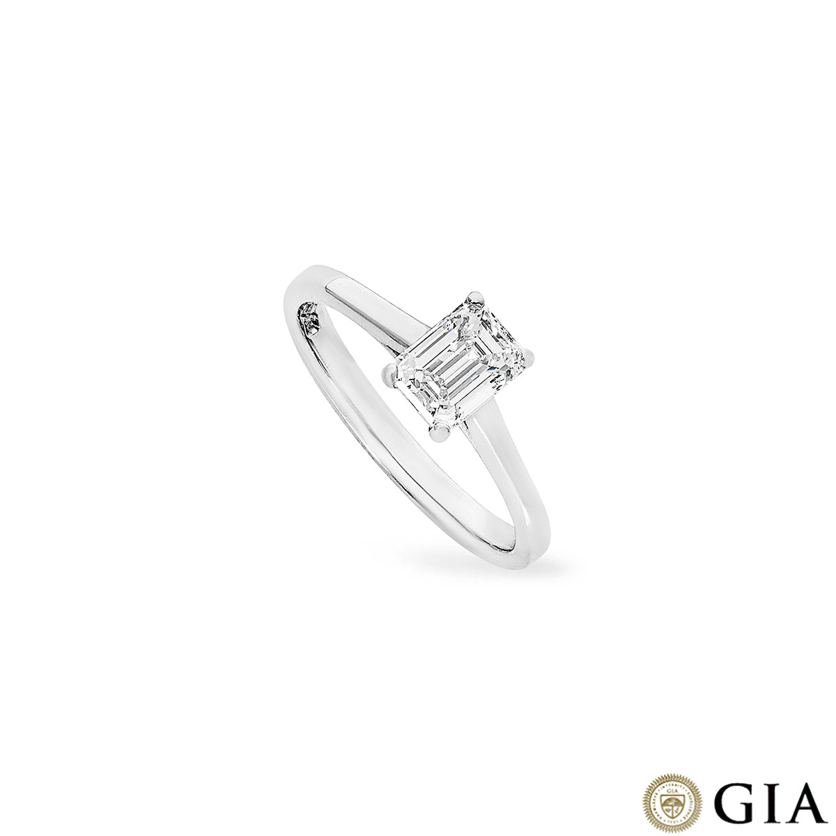 Platinum Emerald Cut Diamond Ring 0.74ct D/IF Platinum Emerald Cut Diamond Ring 0.74ct D/IF